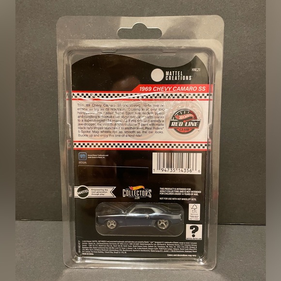 HotWheels RLC- 1969 Chevy Camaro SS - Picture 5 of 6